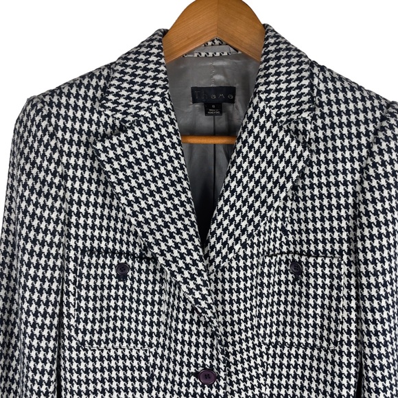 Theme Black & White Houndstooth Blazer in Size Small - Picture 3 of 11